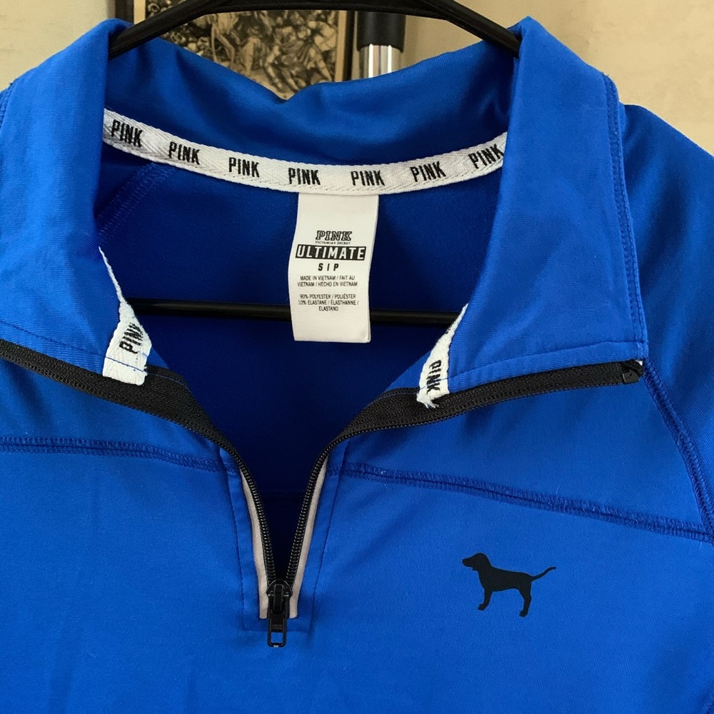 PINK quarter-zip track jacket